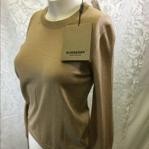 *SOLD*NWT Burberry Bempton Elbow-Patch Sweater